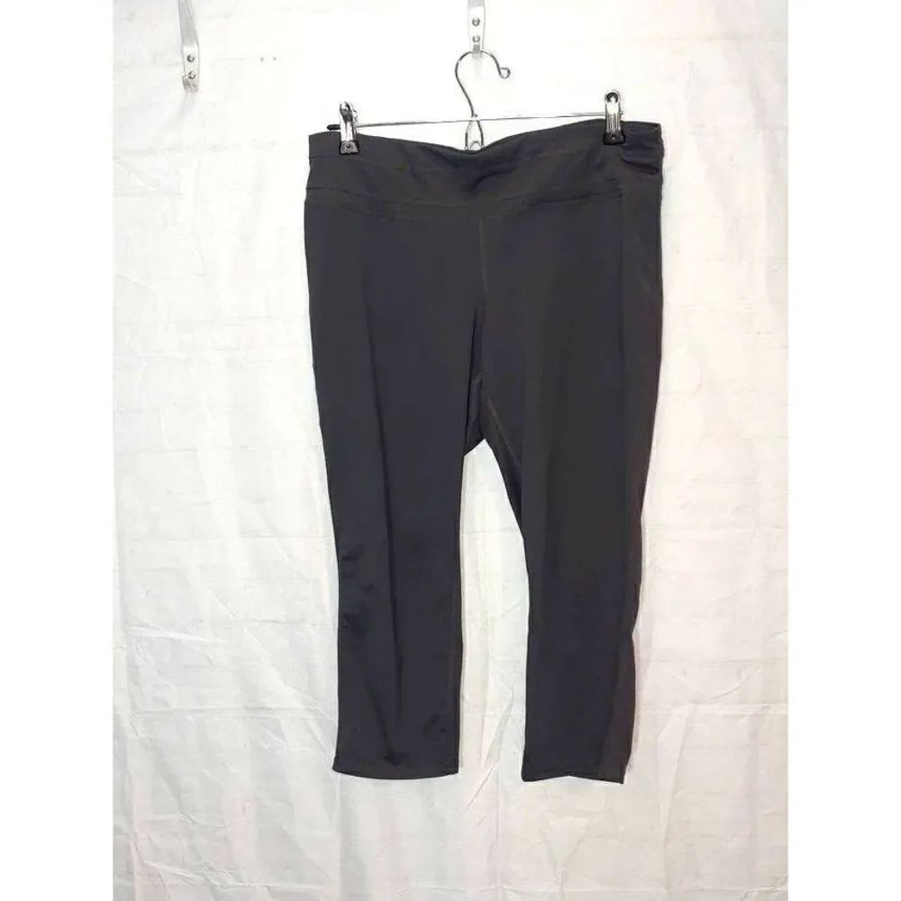 Ideology Women's Size Large Grey Athletic Capri Leggings